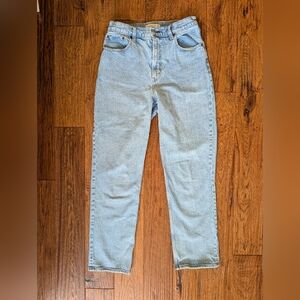 Abercrombie & Fitch Light Blue Ultra High-Rise Straight Jeans Curve Love